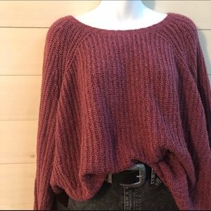 {aeo} oversized chunky knit sweater tunic